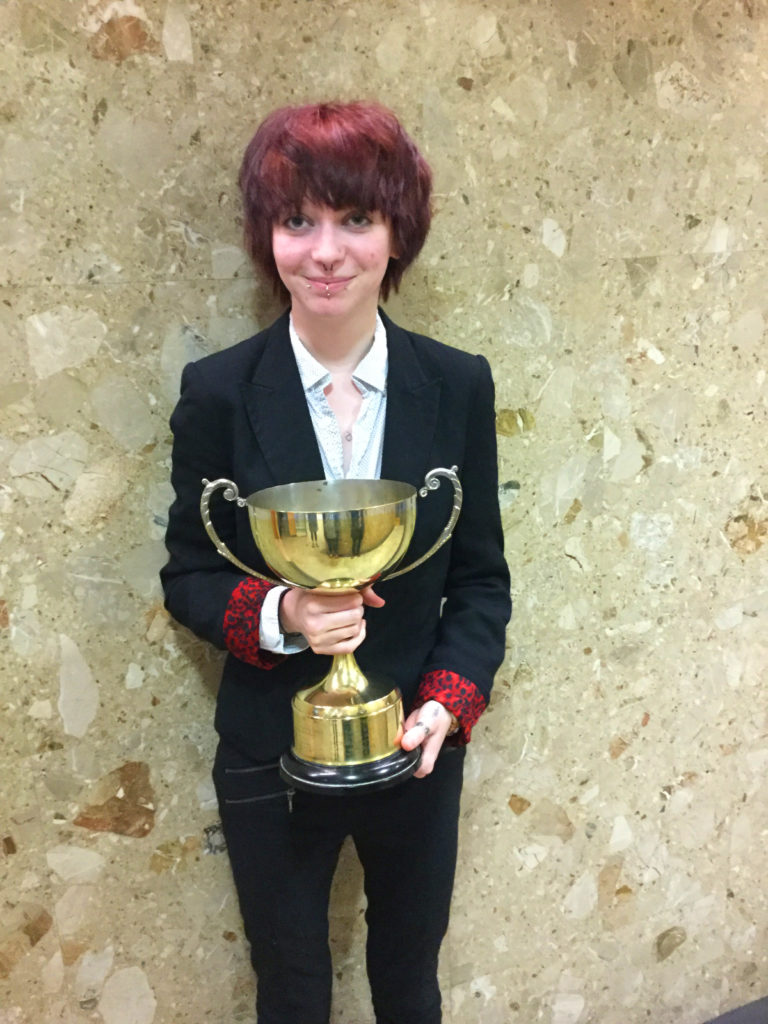 Winner of the Sheraton trophy 2018 Jade Mia Smith