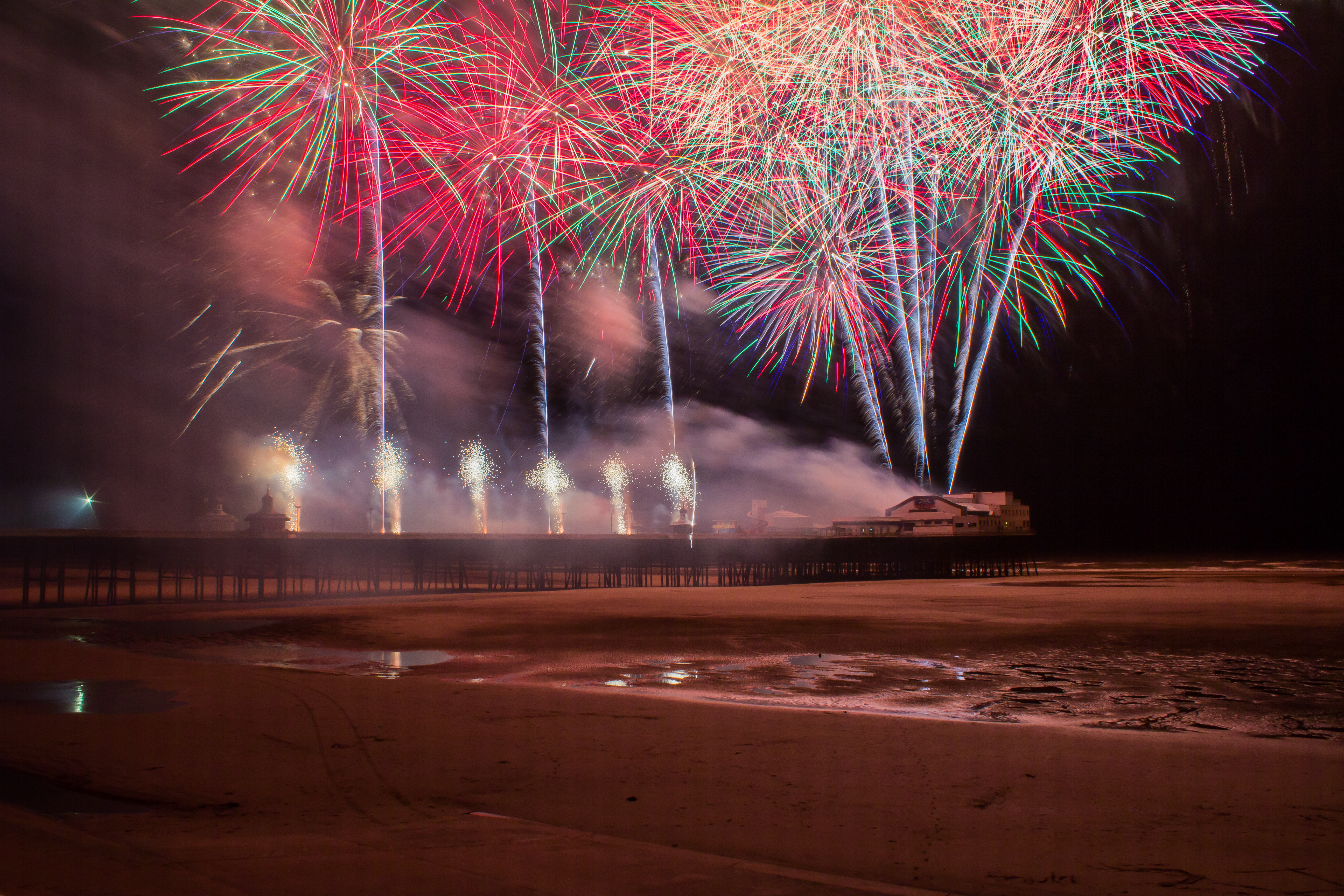Fireworks at North Pier, photo by Ian Cramman / Shutterstock.com