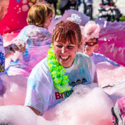 Last year’s Bubble Rush raised £50,000 for Brian House Children’s Hospice.