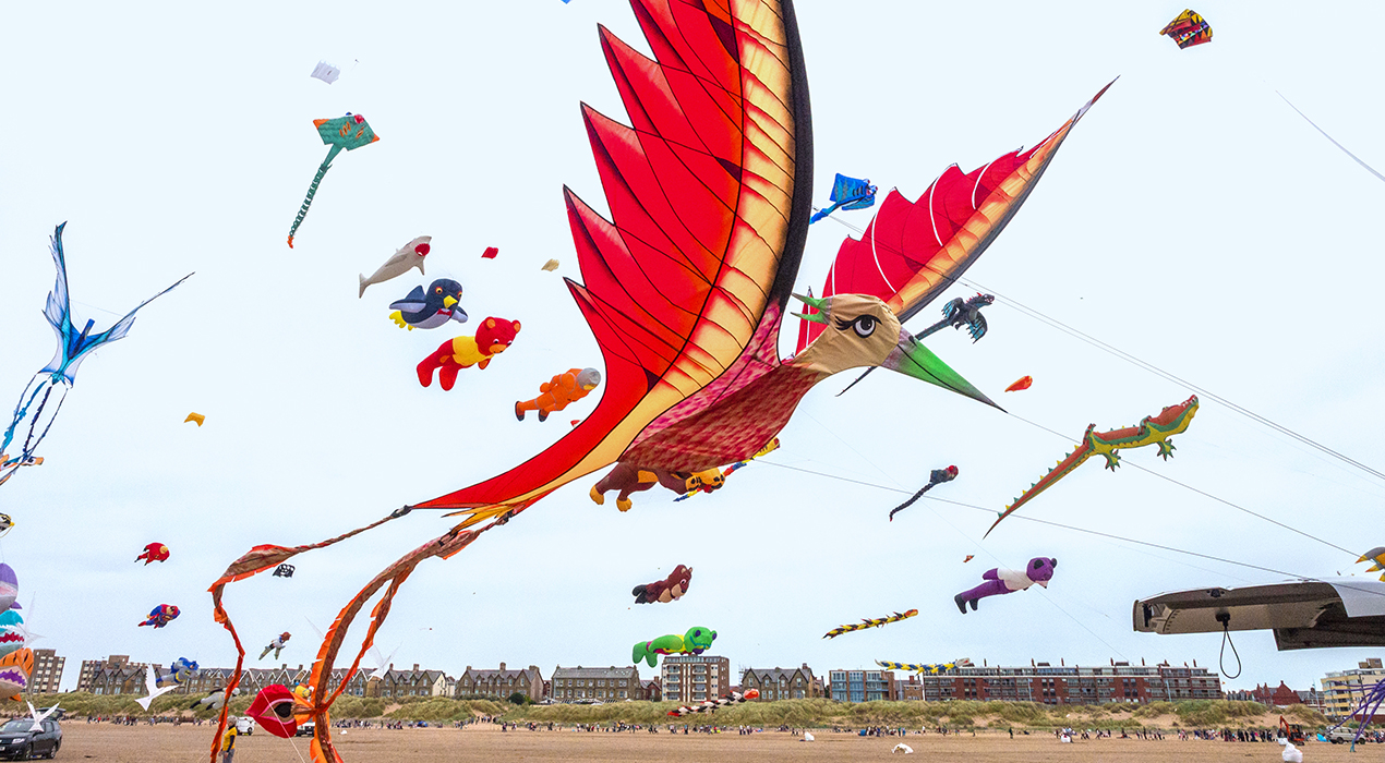 Spectators and visitors enjoying the St Annes International Kite Festival, September 2nd 2018. Photo: Sue Burton Photography